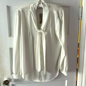 J. Crew new with tags ivory blouse size 0